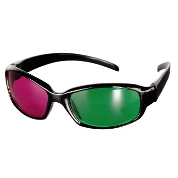 Hama 00084423 stereoscopic 3D glasses Black, Green, Red