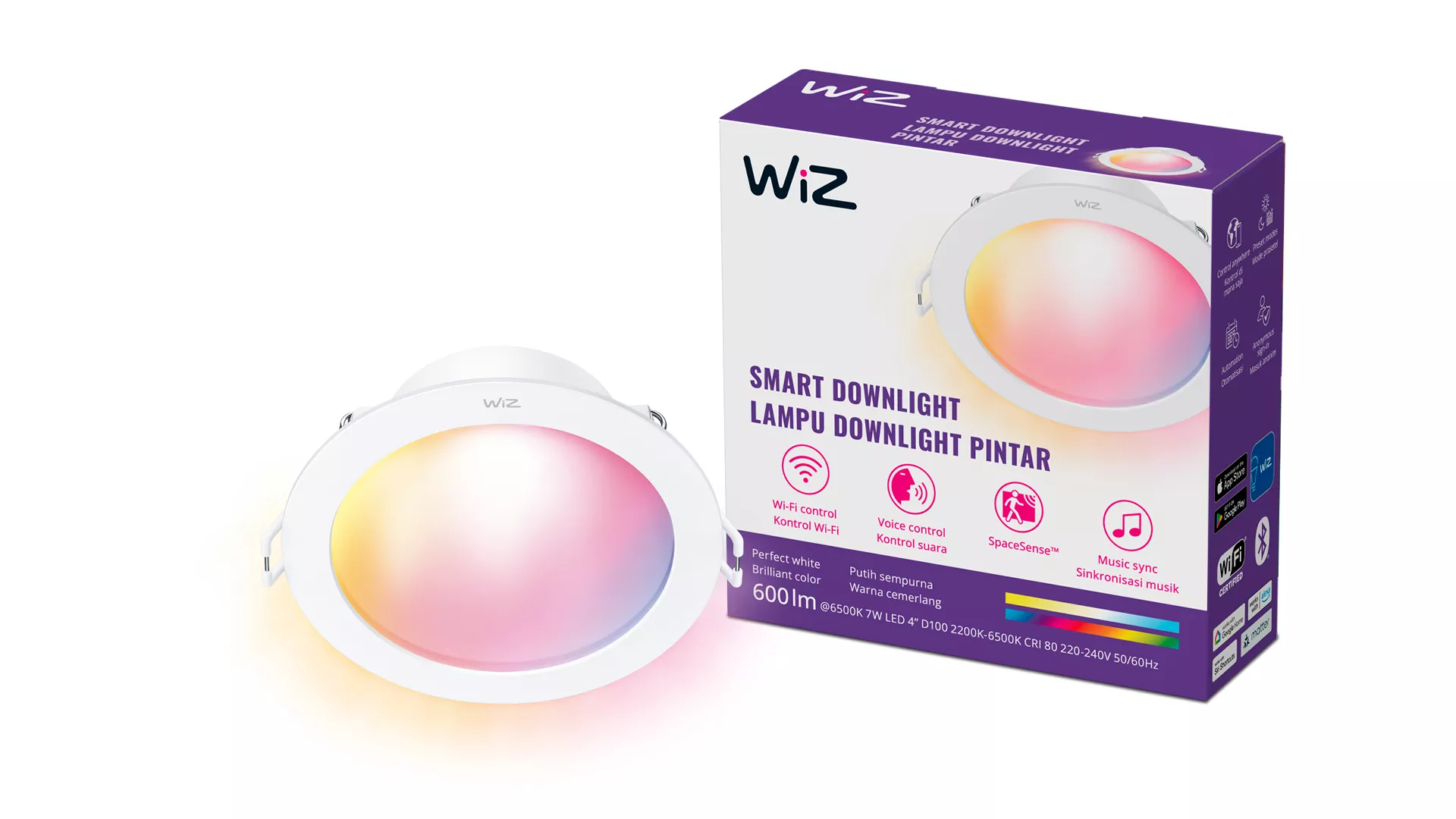 WiZ 8720169078406 smart lighting Smart lighting spot Wi-Fi/Bluetooth – image 8