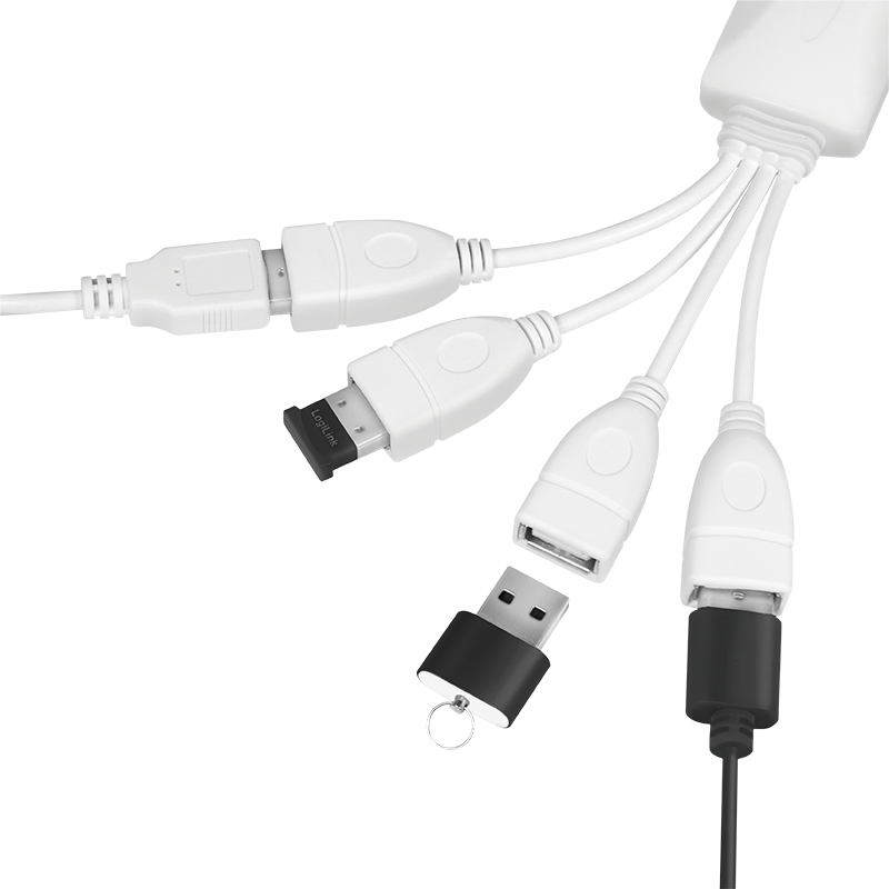 LogiLink UA0355 interface hub USB 2.0 480 Mbit/s White – image 5