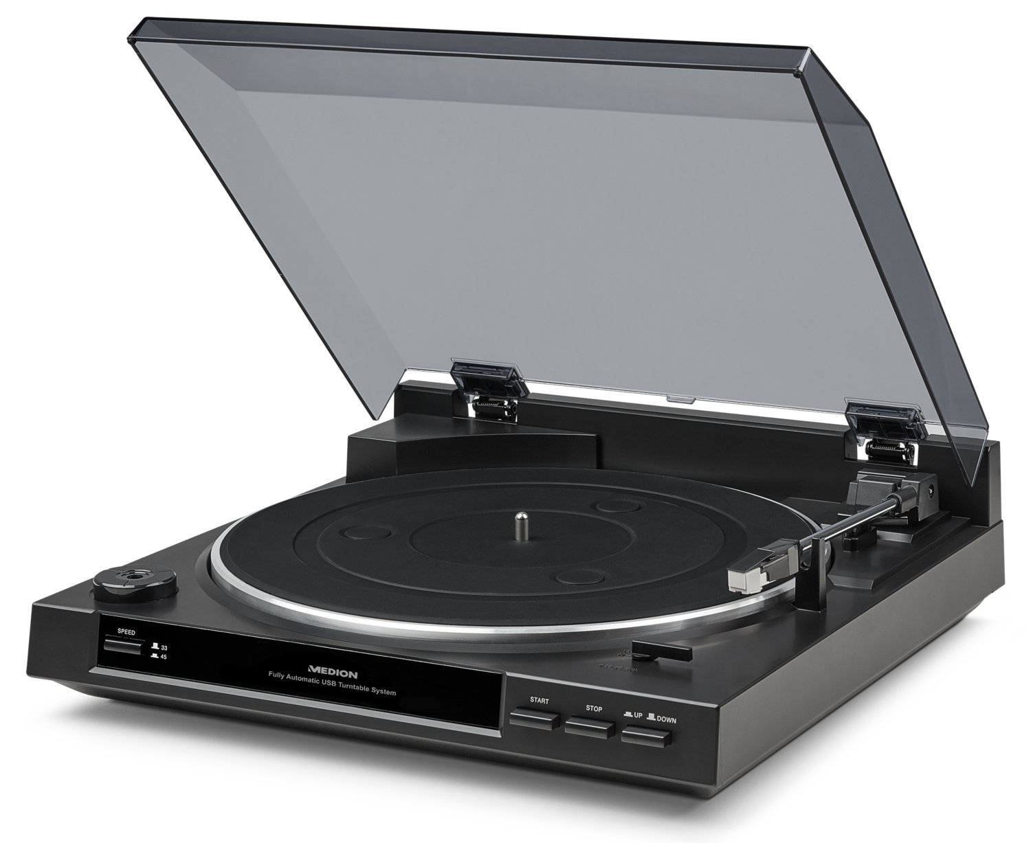 MEDION E65138 Belt-drive audio turntable Black Automatic – image 4