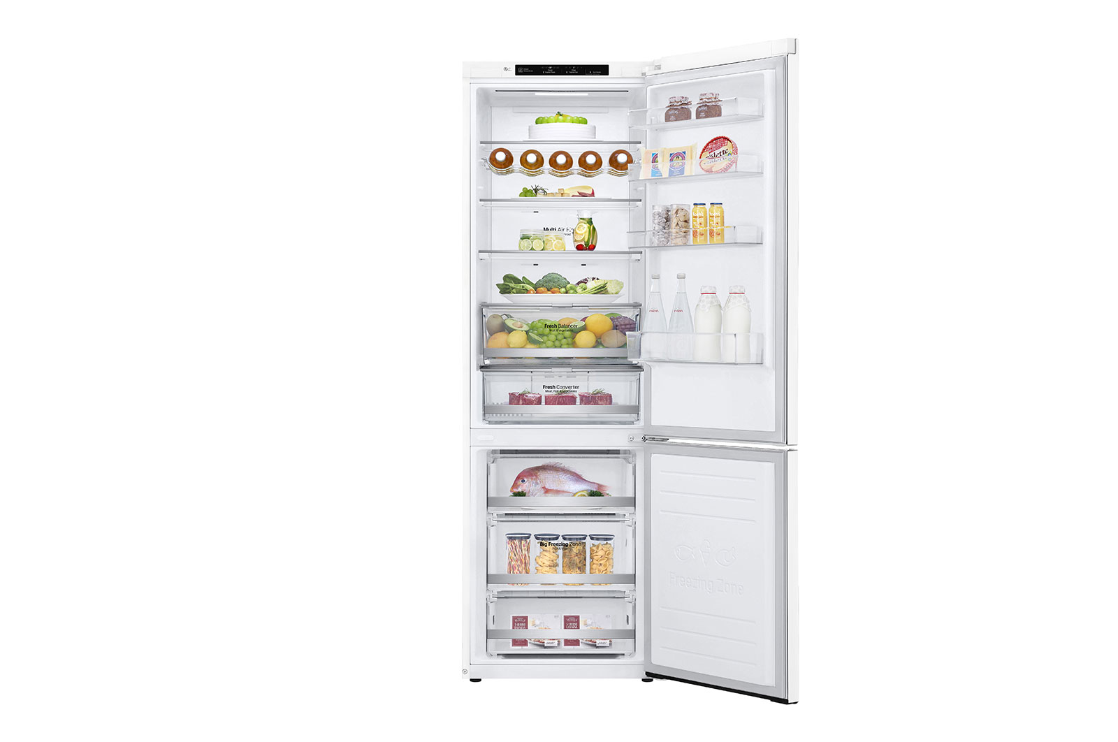 LG GBB72SWEZN fridge-freezer Freestanding – image 2