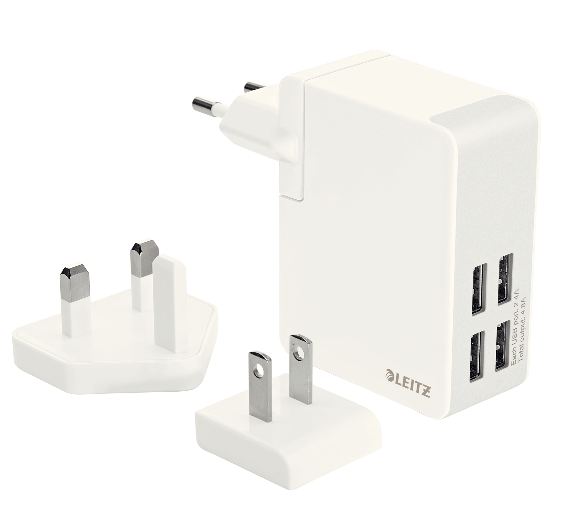 Leitz Wall Charger Traveller USB 4 plugs Complete