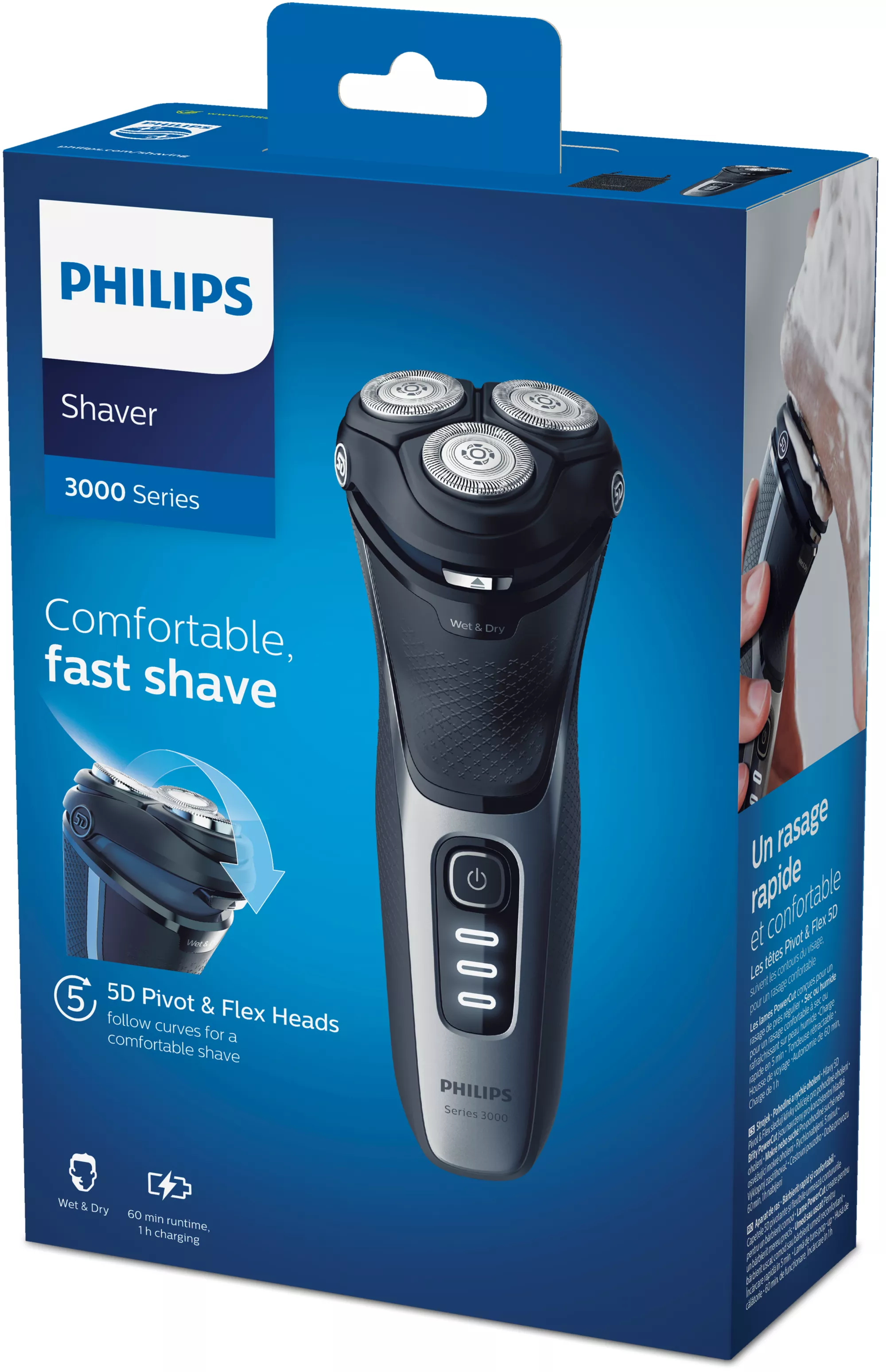 Philips 3000 series Shaver series 3000 S3231/52 Wet or Dry electric shaver, Series 3000 – image 2
