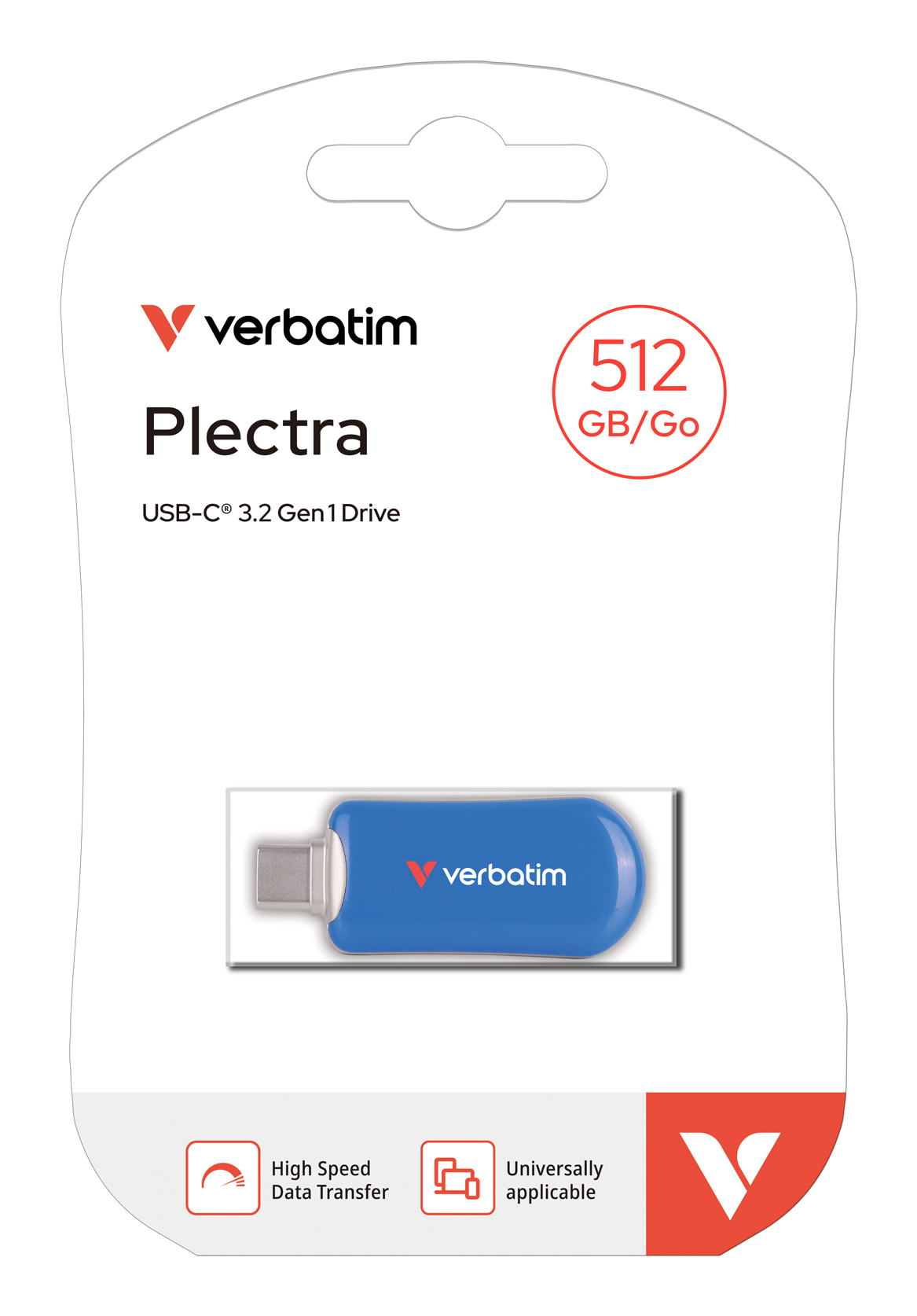 Verbatim Plectra USB-C Flash Drive Blue – image 8