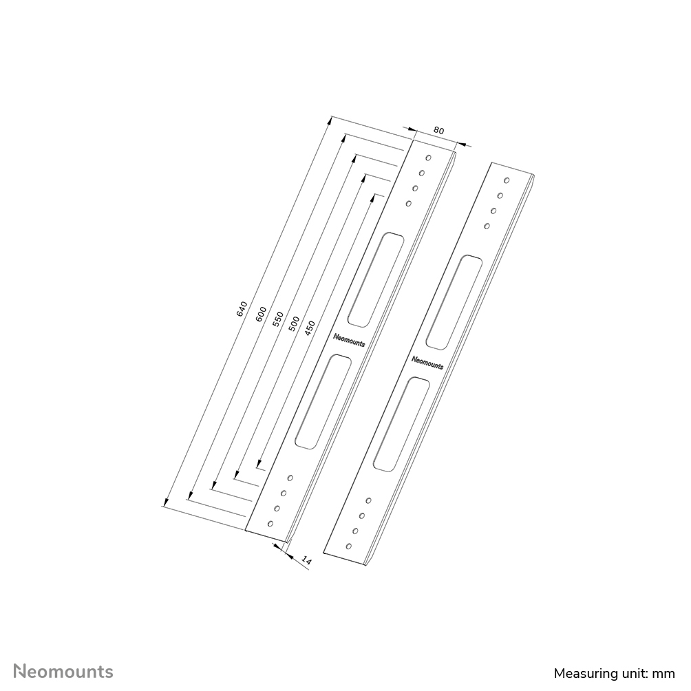 Neomounts AWL-250BL16 VESA extension kit – image 6