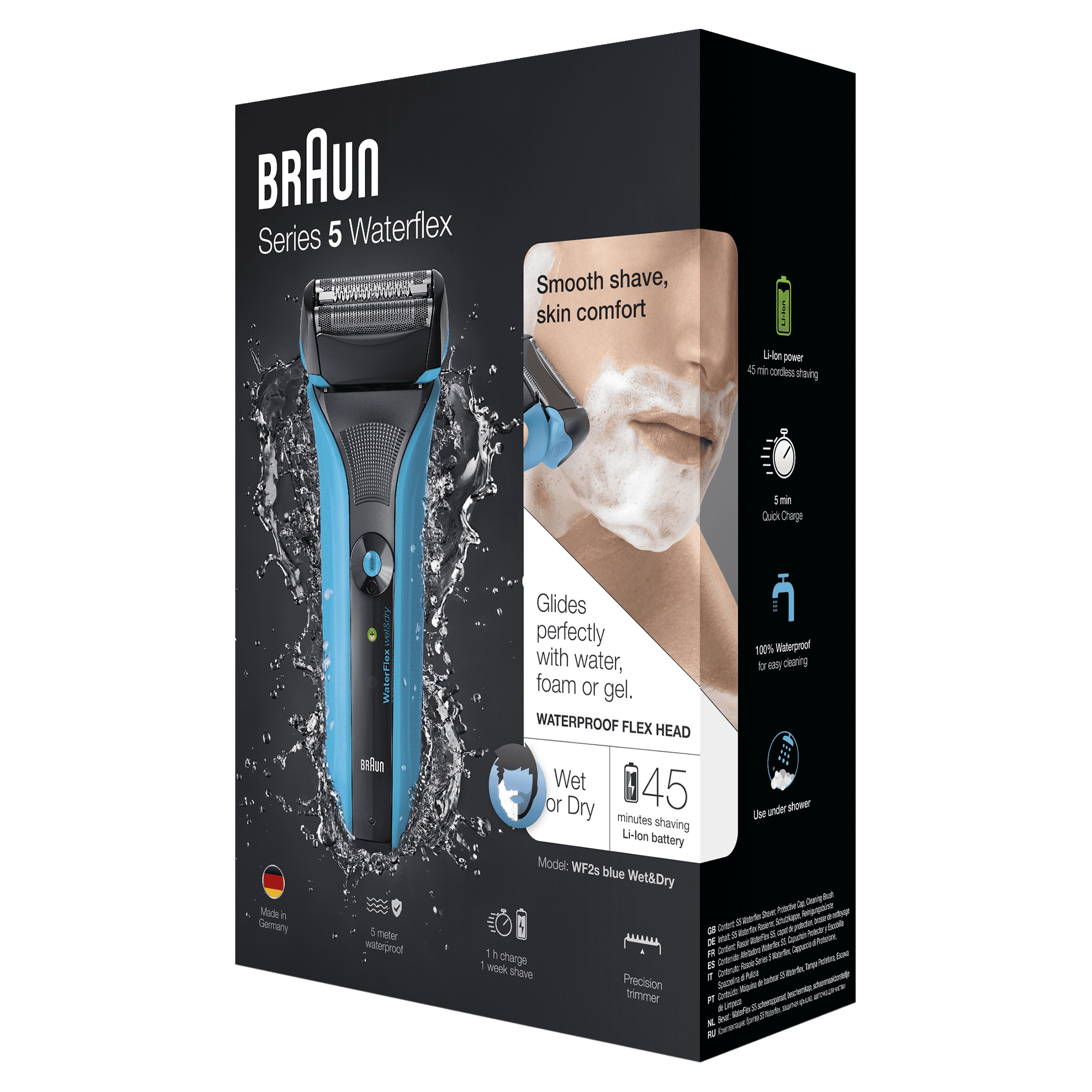 Braun WF2S-81615064 Battery 1 Wet & Dry Black, Blue – image 3