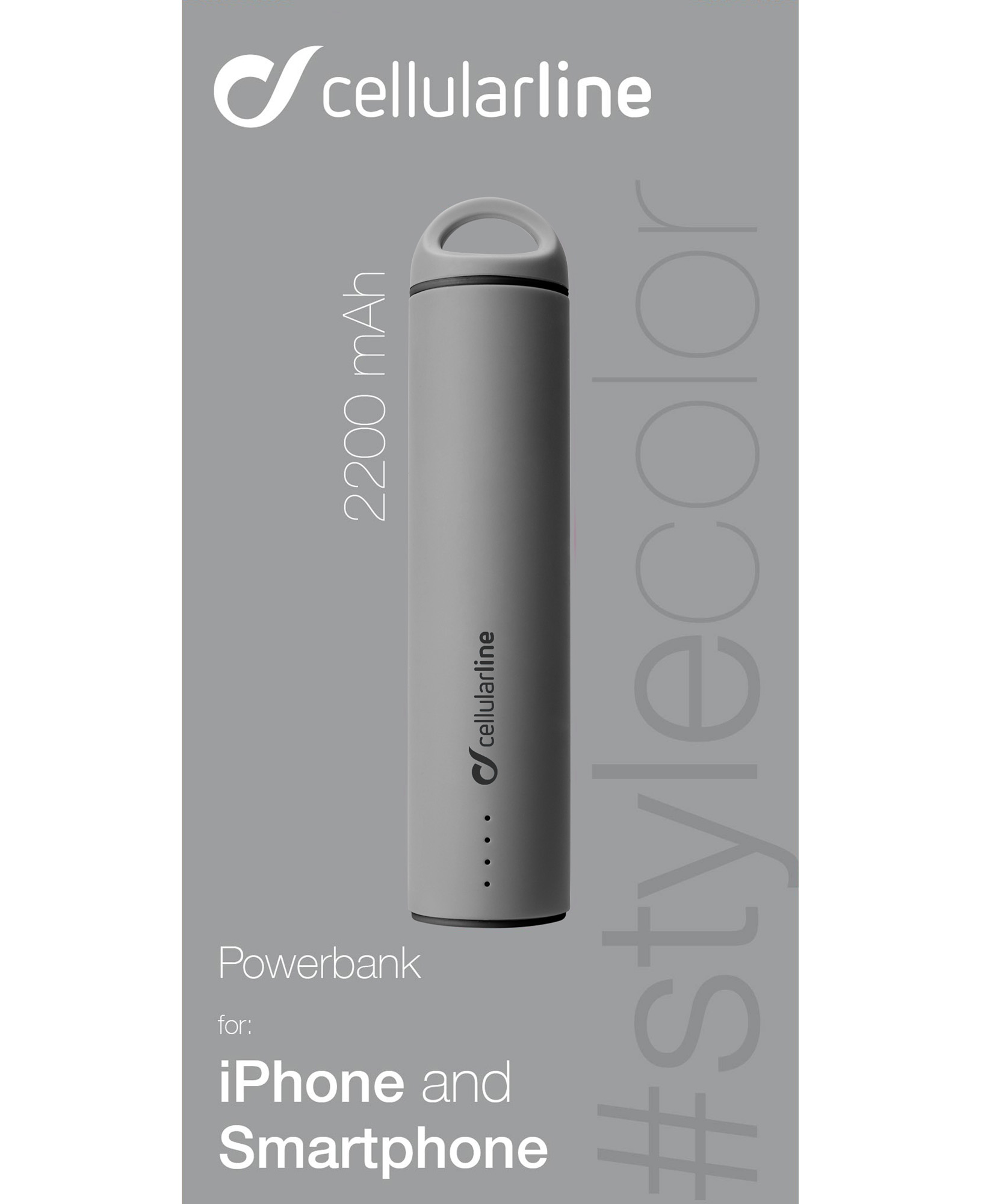 Cellularline Powerbank #Stylecolor 2200 - Universal – image 2