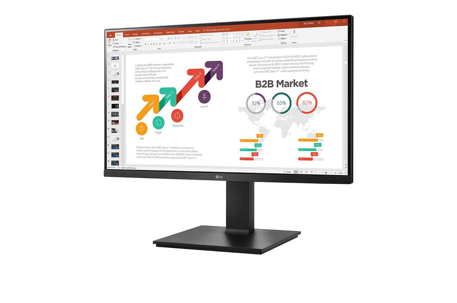 LG 24BP450S-B computer monitor – image 2