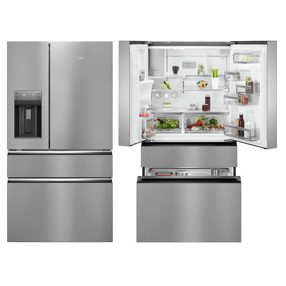 AEG RMB954E9VX side-by-side refrigerator Freestanding