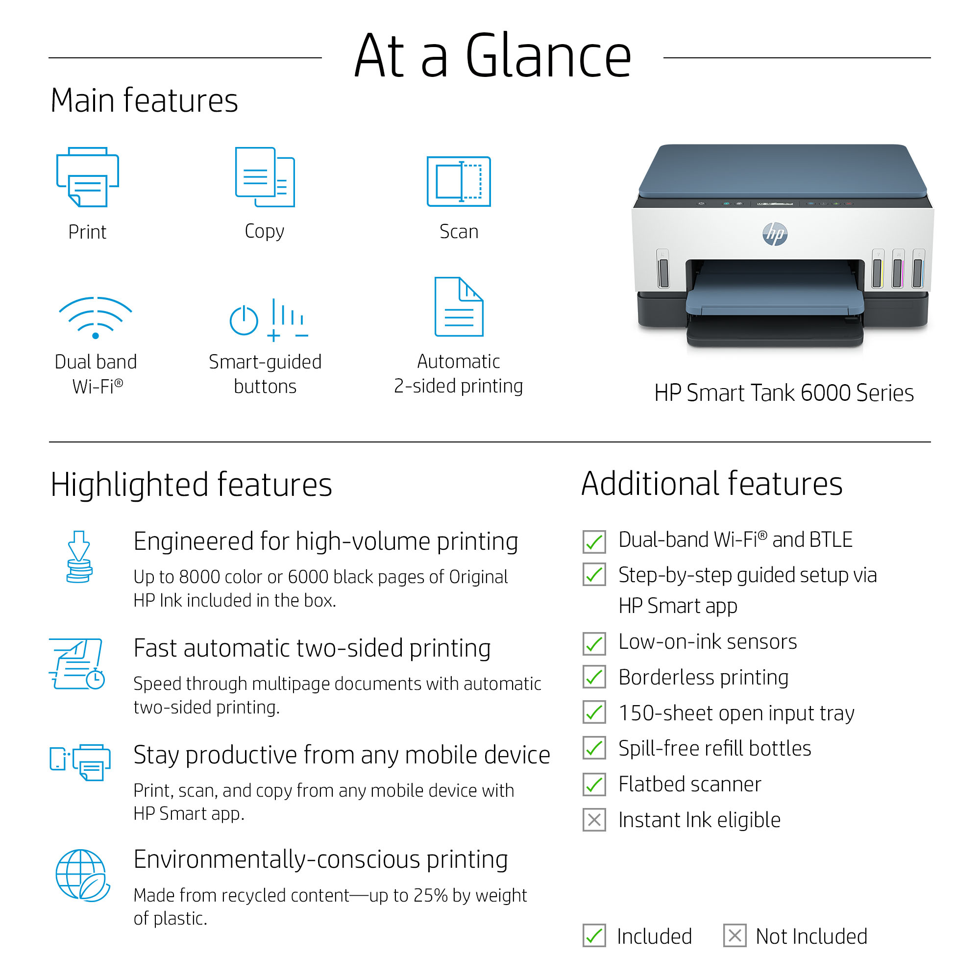 HP Smart Tank 6005 All in One Printer – image 4