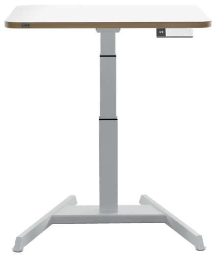 Leitz 65340001 piano di scrivania per computer Forma quadrata Alluminio Grigio scuro