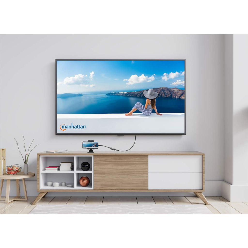 Manhattan USB-C Dock/Hub, Ports (x3): HDMI, USB-A and USB-C, With Power Delivery (100W) to USB-C Port (Note additional USB-C wall charger and USB-C cable needed – image 6