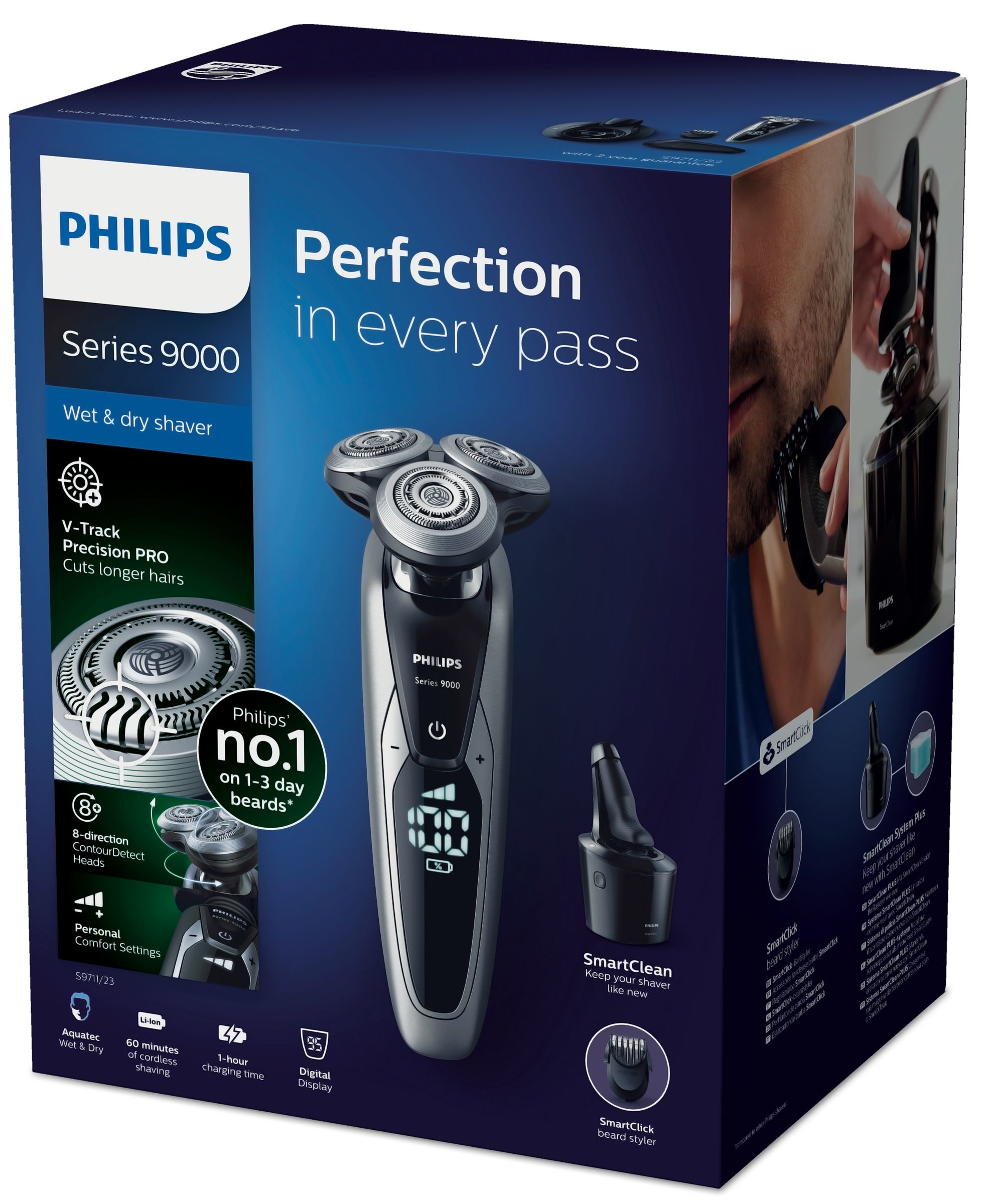 Philips SHAVER Series 9000 wet and dry electric shaver S9711/23 – image 2