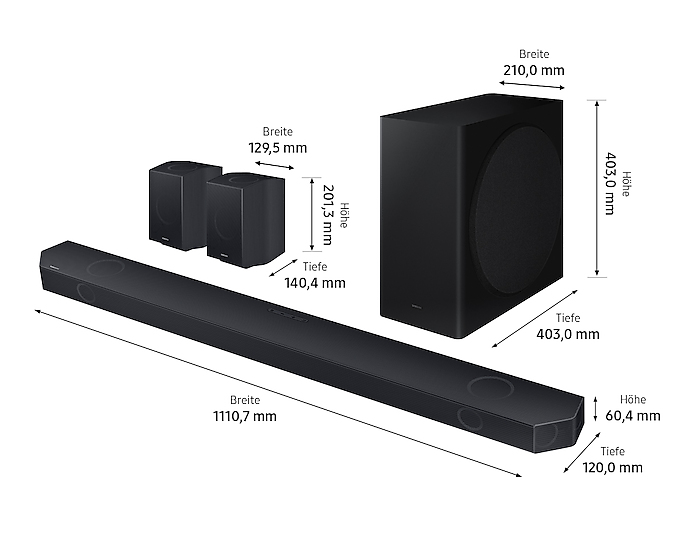 Samsung Q-Soundbar Black 9.1.4 channels – image 3