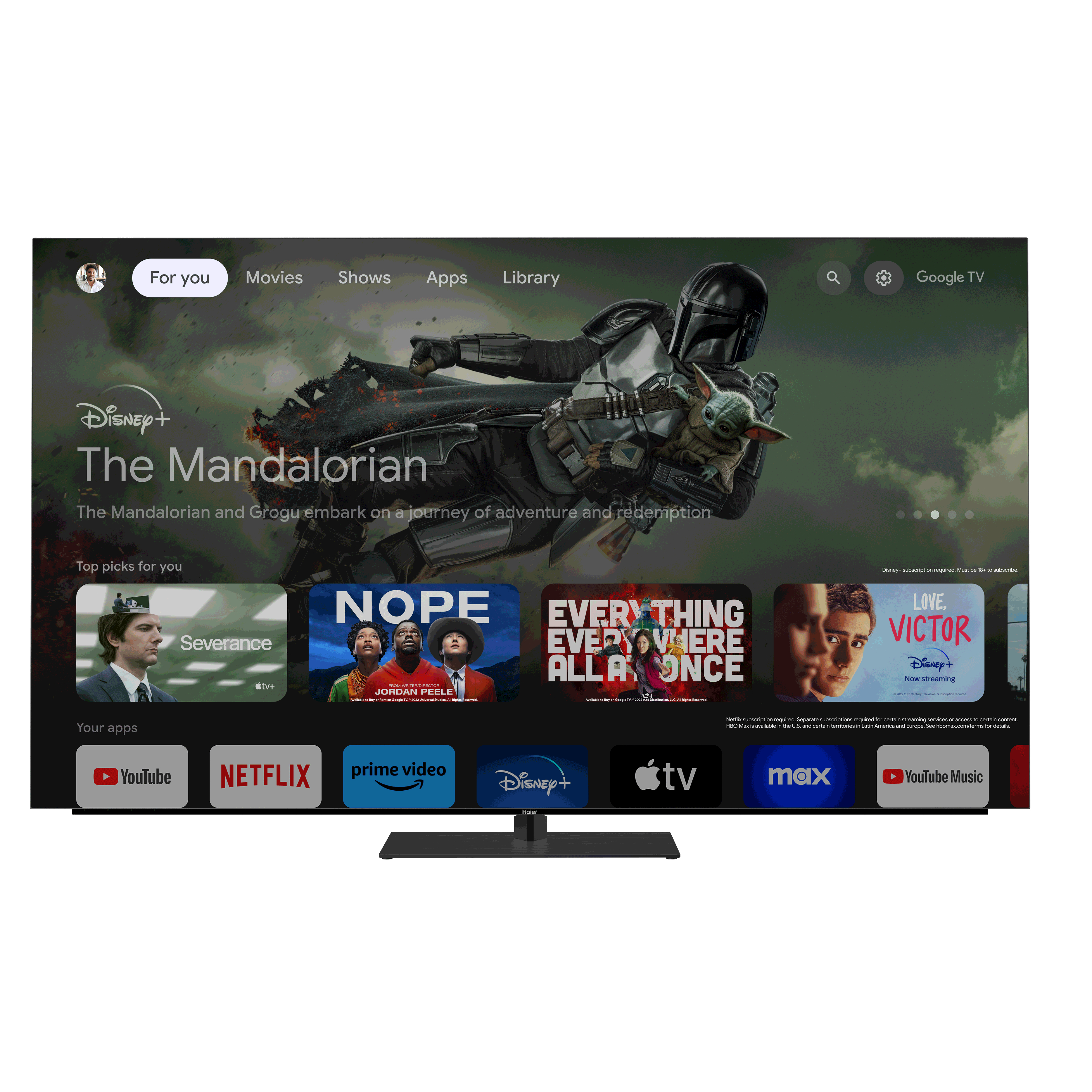 Haier H77C90EUX 77" — vue 1 sur 5
