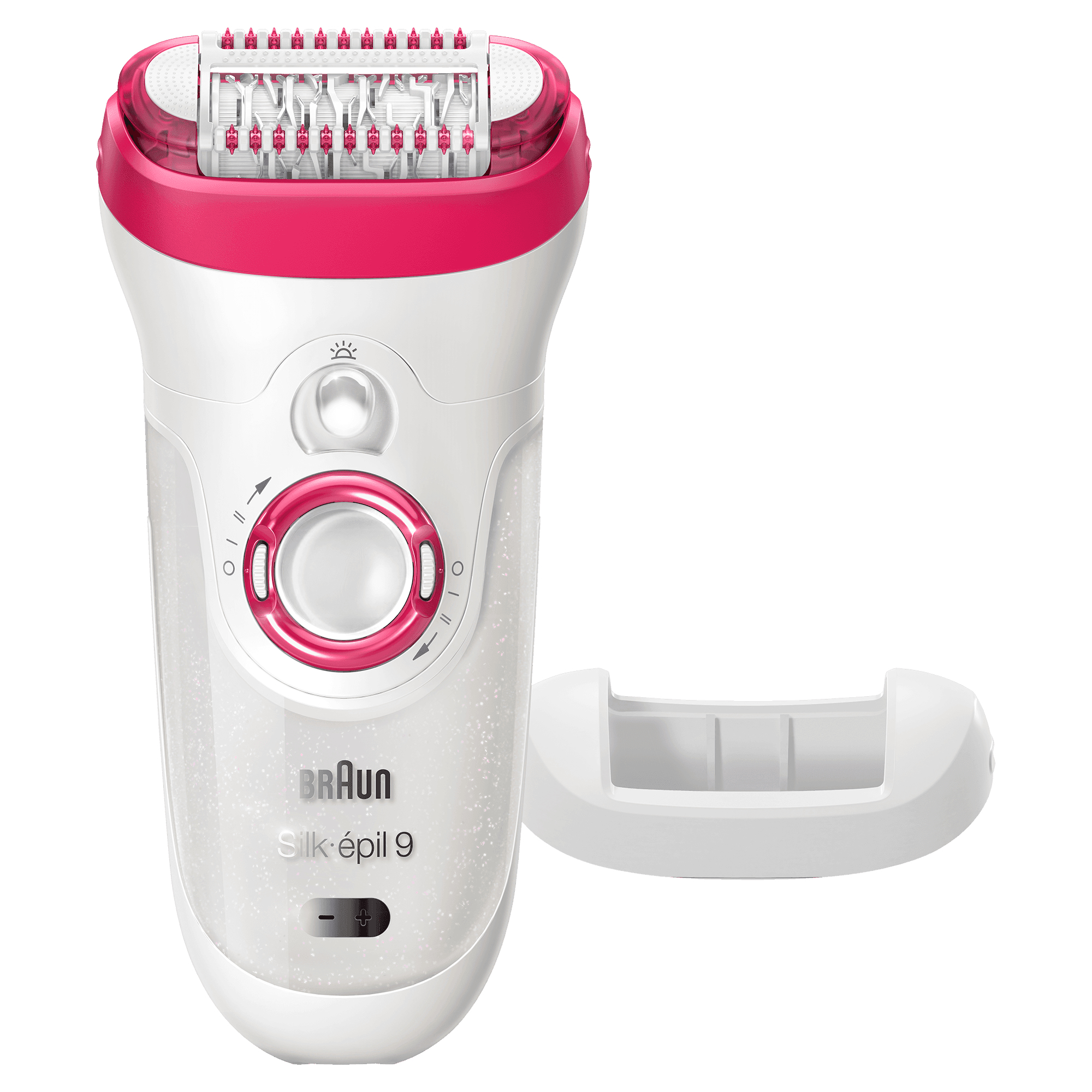 Braun Silk-épil 9 81676497 epilator 40 tweezers Pink, White