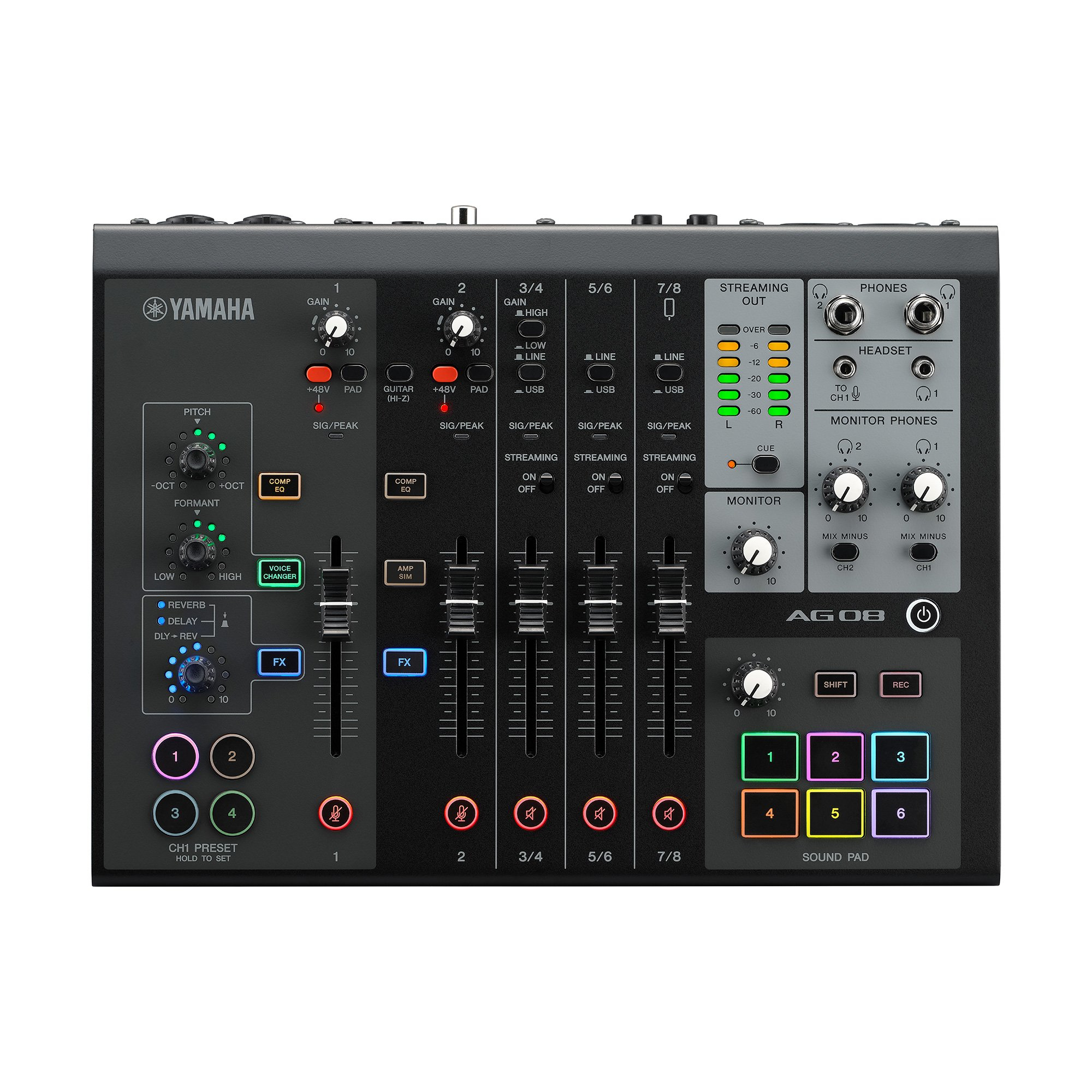 Yamaha AG08/BK audio mixer 8 channels Black – image 2