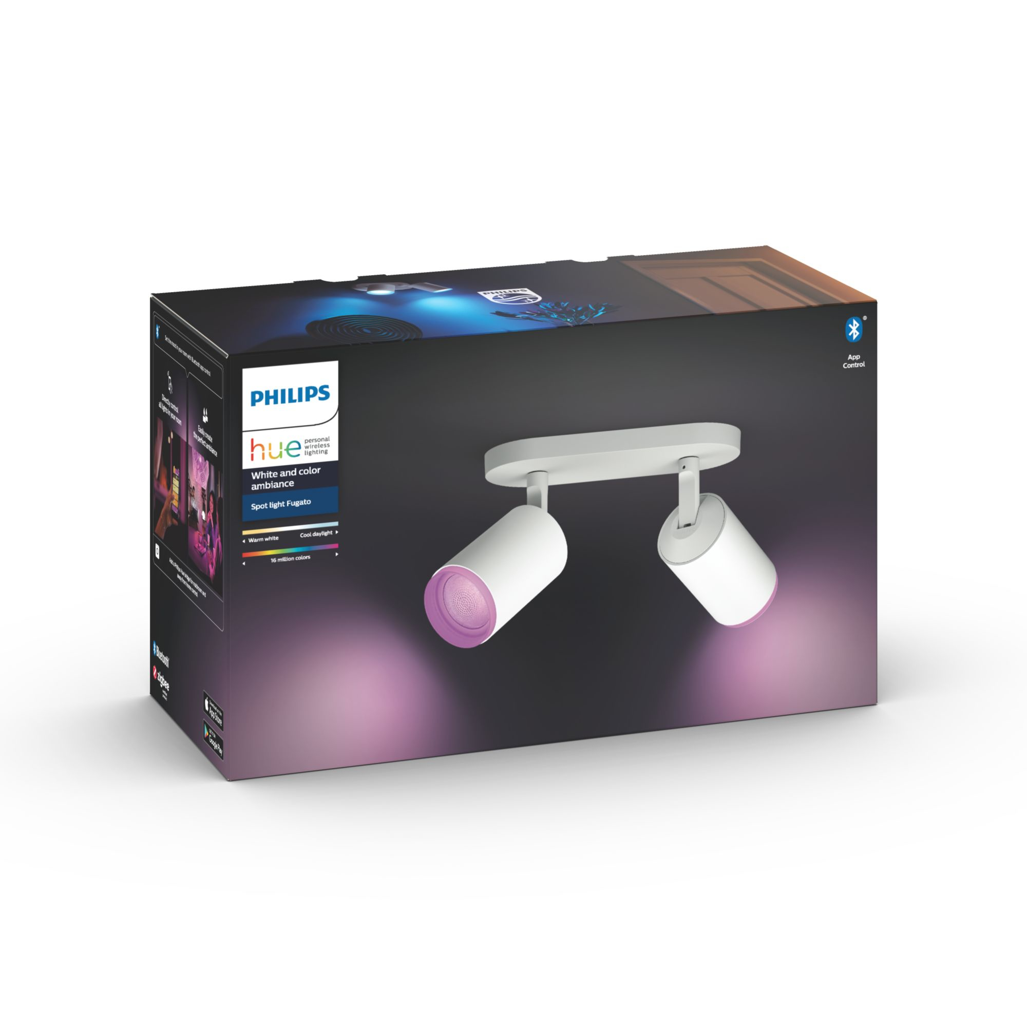 Philips by Signify Philips Hue White and colour ambience Fugato double spotlight – image 6