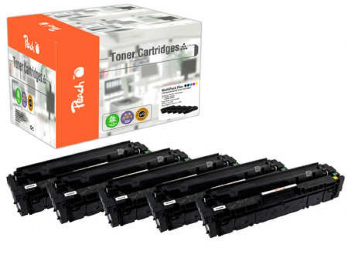 Peach 112088 toner cartridge 5 pc(s) Compatible Black, Cyan, Magenta, Yellow