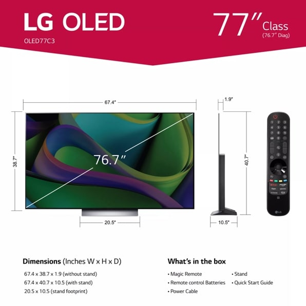 LG OLED evo OLED77C3AUA TV – image 7