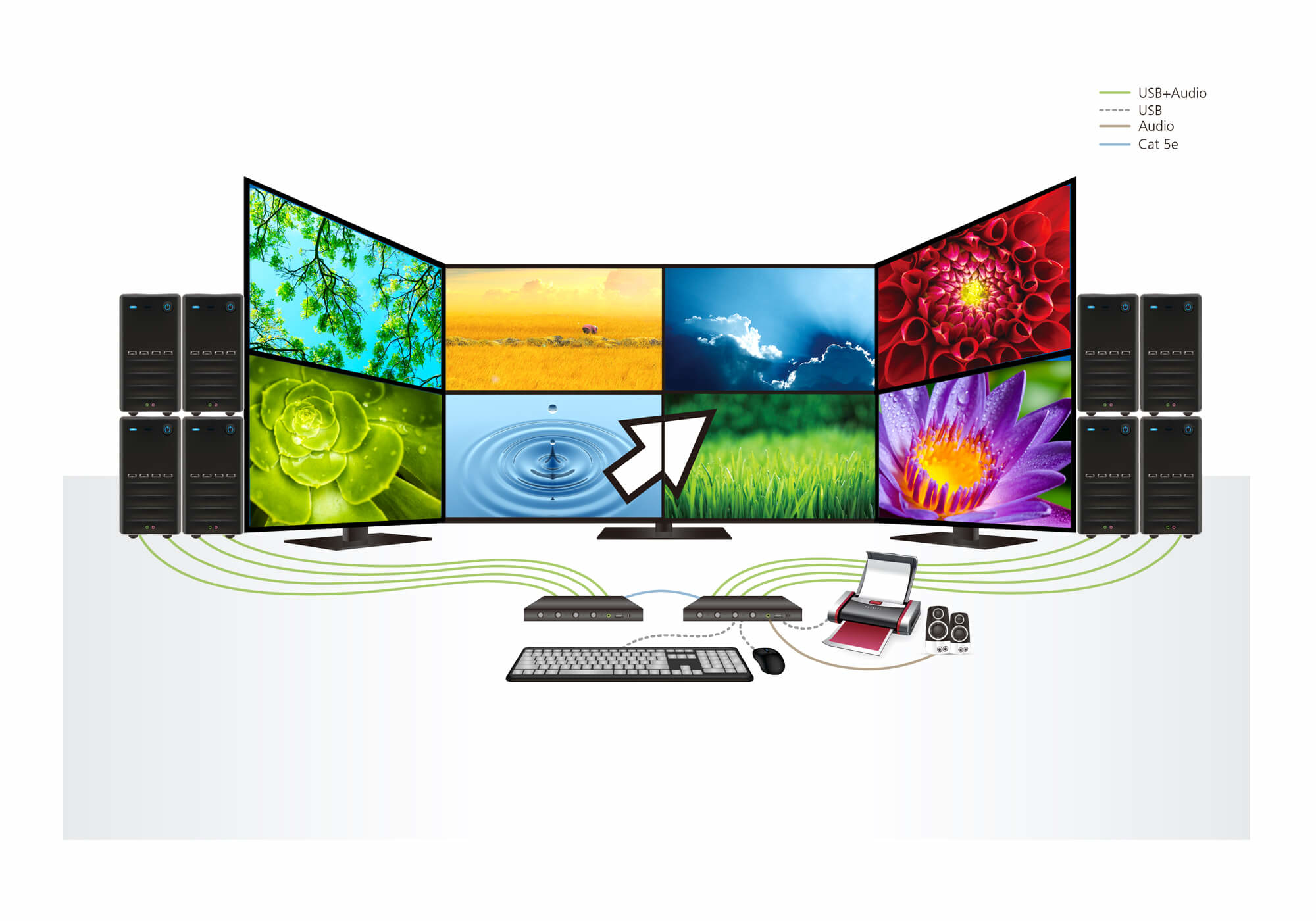 ATEN CS724KM KVM switch Black – image 6