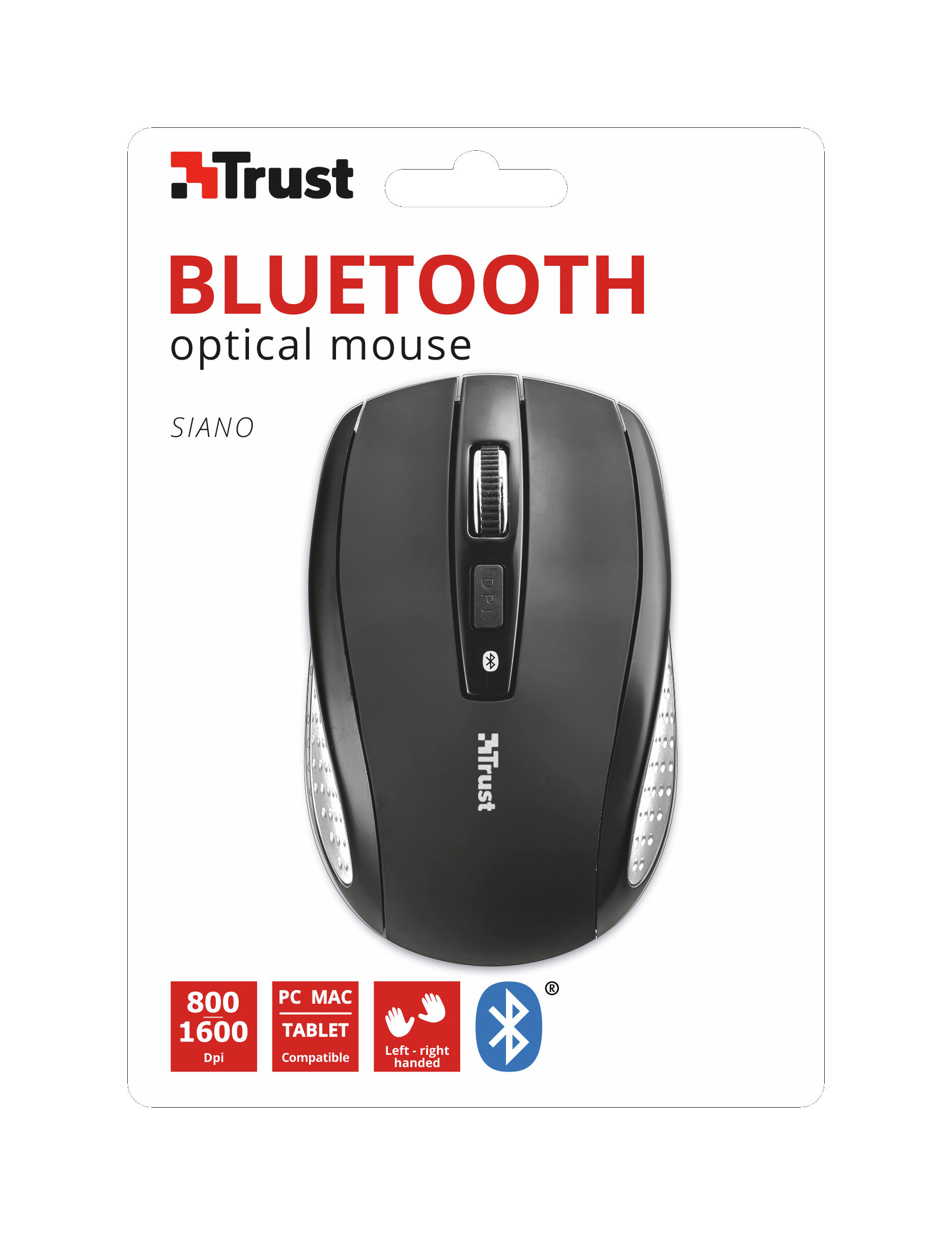 Trust Siano mouse Ambidextrous Bluetooth Optical 1600 DPI – image 3