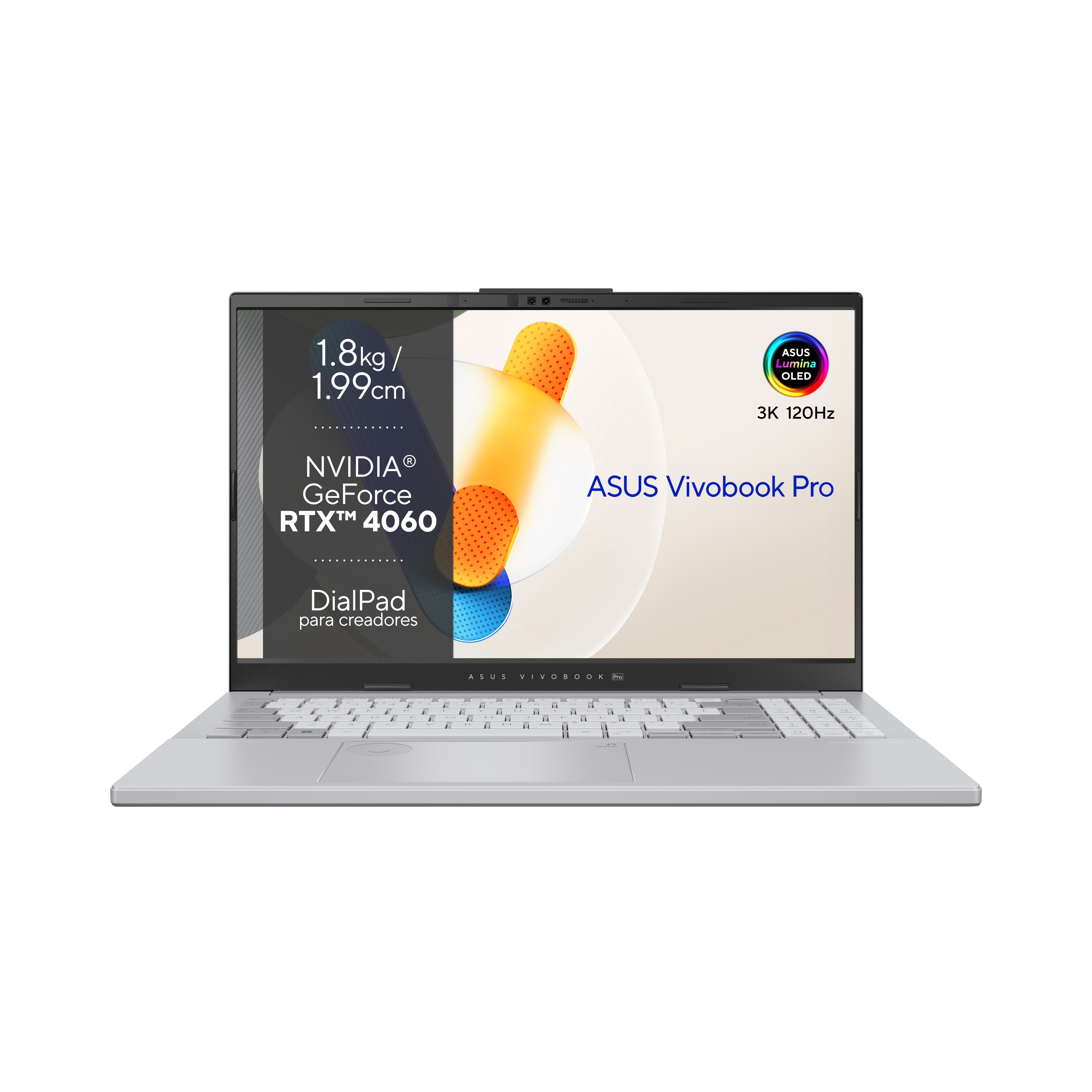 Portátil - ASUS VivoBook Pro 15 OLED N6506MV-MA055W, 15.6" 3K, Intel® Core™ Ultra 9 185H, 16GB RAM, 1TB SSD, GeForce RTX™ 4060, Windows 11 Home - imagen 2