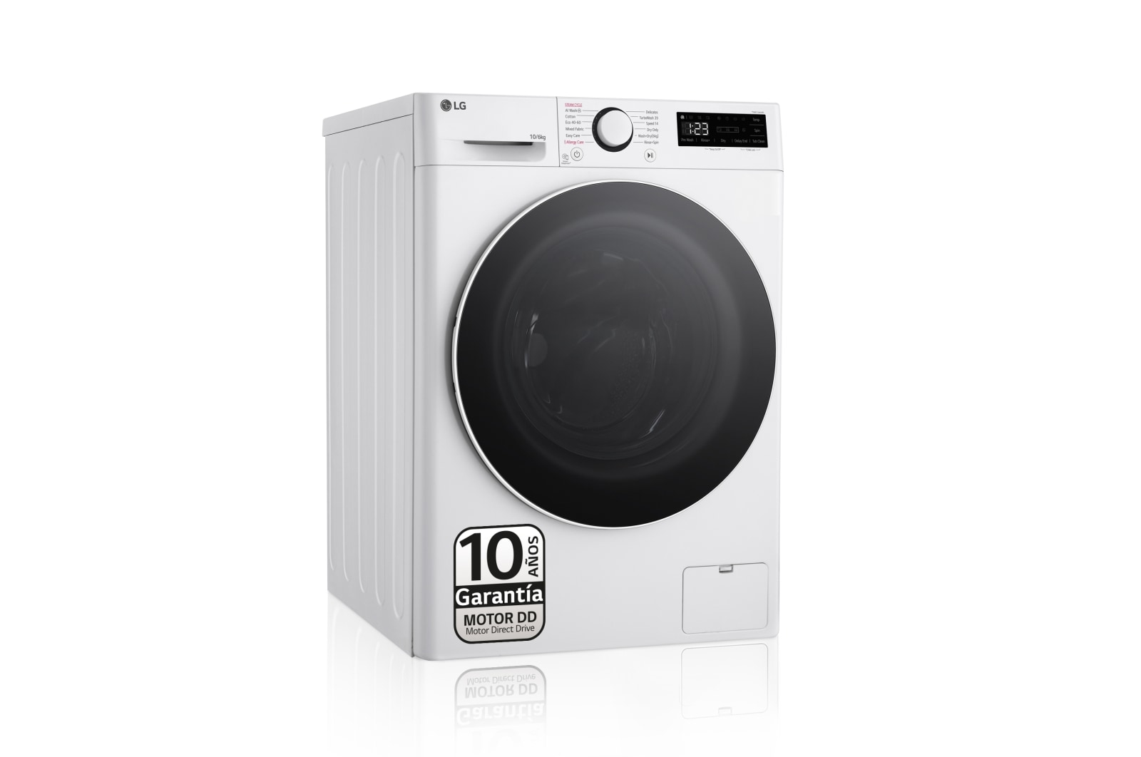 LG F4DR6010A0W washer dryer Freestanding Front-load White