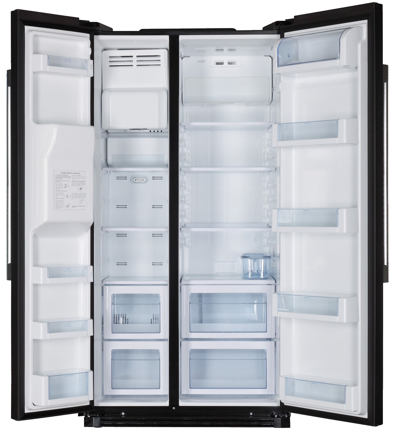 Haier HRF-664ISB2N side-by-side refrigerator Freestanding – image 2