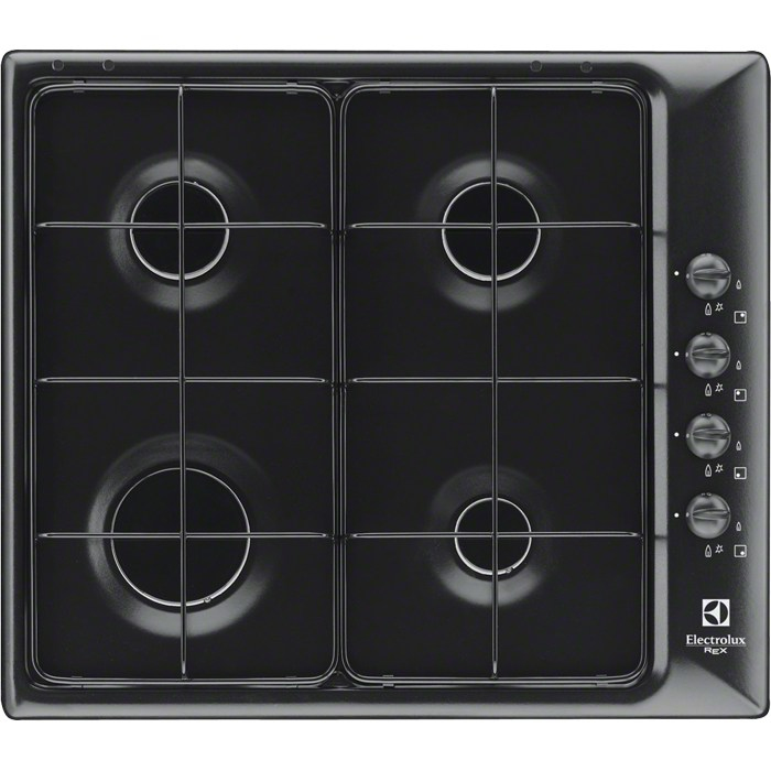 Electrolux PNL64V hob Black Built-in Gas 4 zone(s)