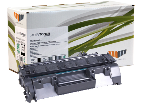 MM Black Laser Toner - HP 05A (CE505A) / Canon 719 (3479B002) High Capacity - For HP LaserJet / Canon LBP & MF