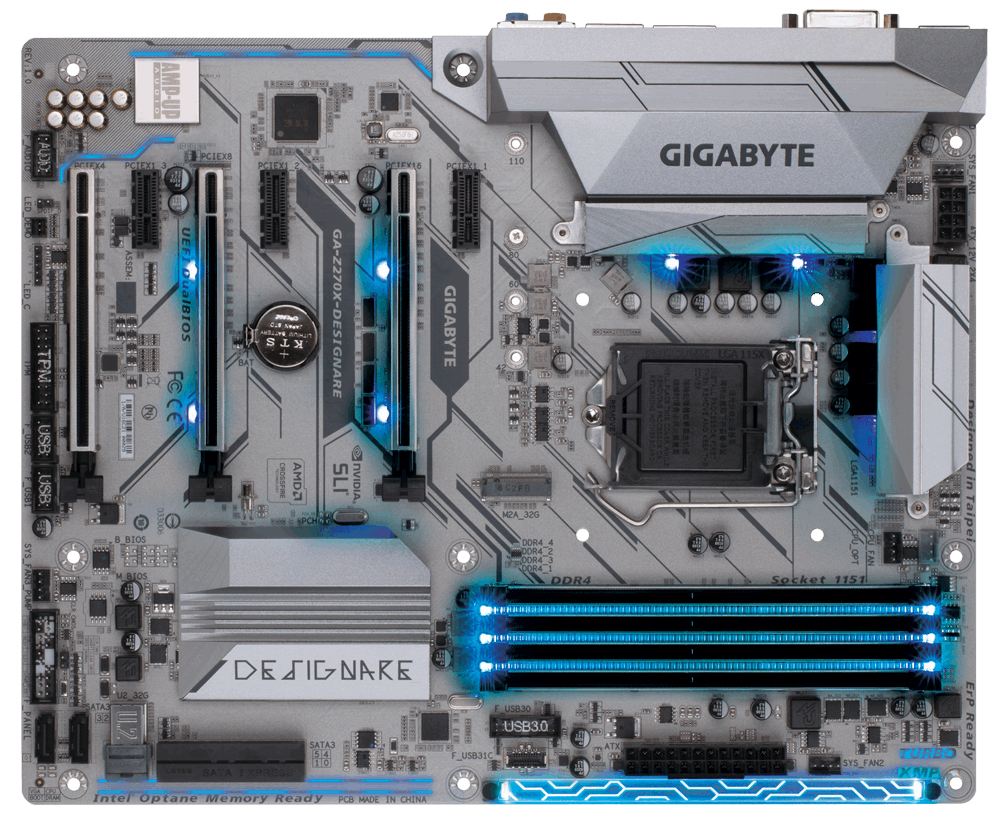 GIGABYTE GA-Z270X-DESIGNARE motherboard Intel® Z270 LGA 1151 (Socket H4) ATX – image 2