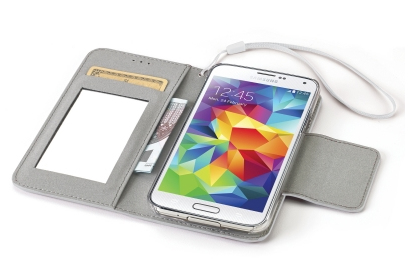 Celly GLAGEGS5WH mobile phone case Folio White – image 3