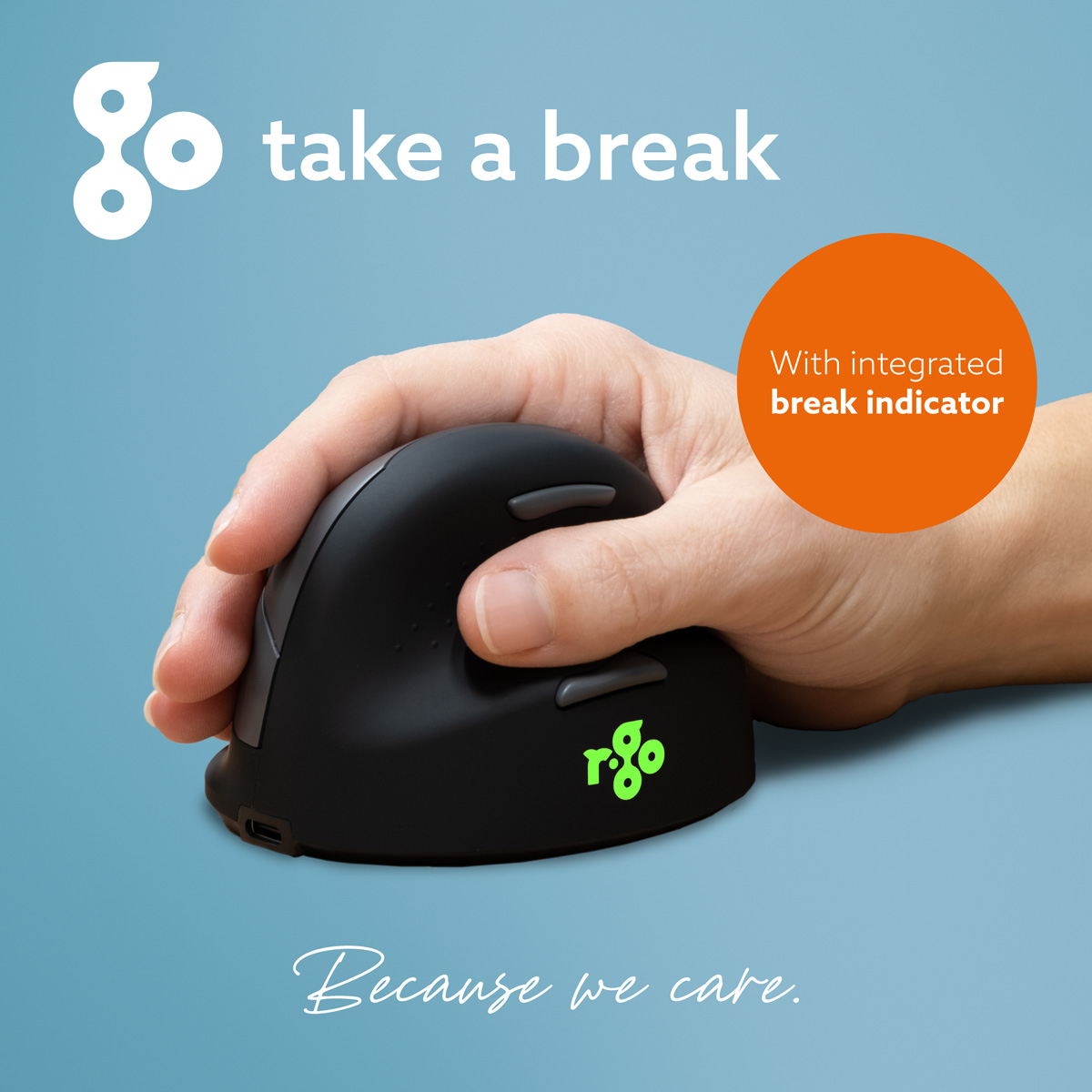 R-Go Tools Ergonomic mouse R-Go HE Break with break software, large (hand size ≥ – image 8
