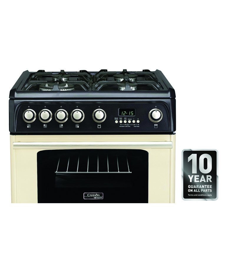 Hotpoint CH60GPCF cooker Freestanding cooker Natural gas Gas Anthracite, Cream – image 5