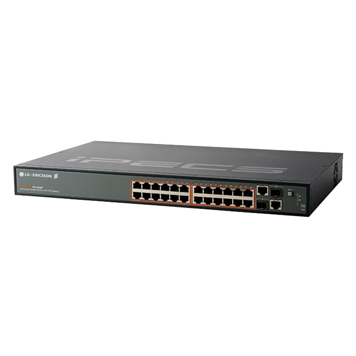 LG ES-2026P network switch Managed L2 Power over Ethernet (PoE) Black