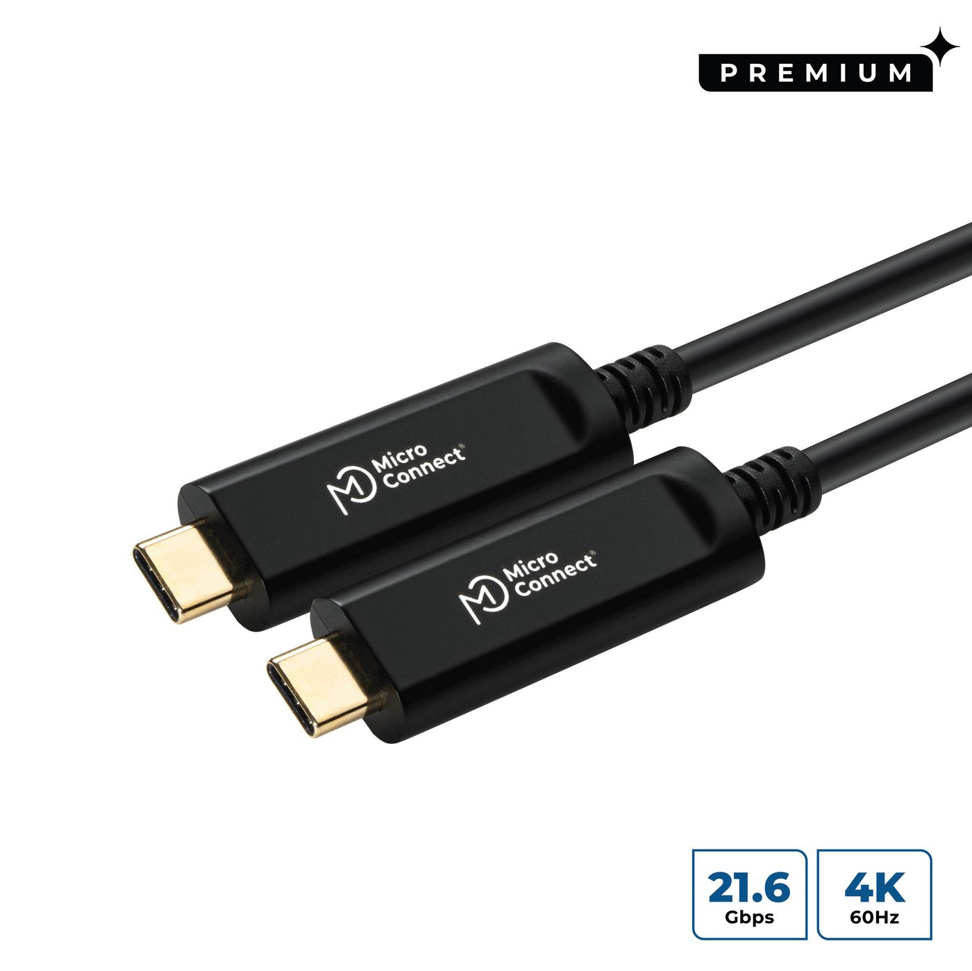 Microconnect USB3.1CC10OP USB-C - USB-C Kablo, 10m, Siyah