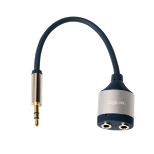 LogiLink CA1101 audio splitter Aluminium – image 2