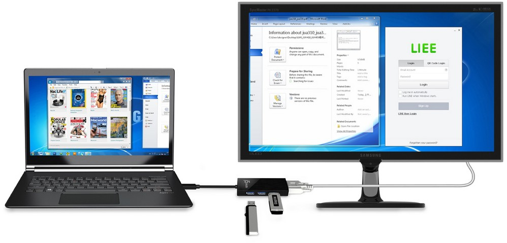 j5create JUH410 laptop dock/port replicator Black – image 7