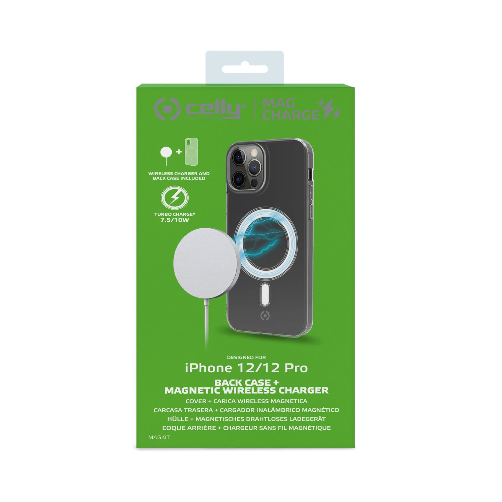 Celly MAGKIT mobile device charger Smartphone Silver, White, Transparent USB Wireless charging Indoor – image 4