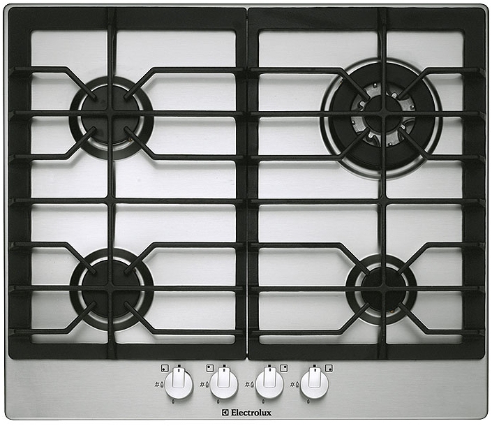 Electrolux EHG6833X hob Stainless steel Built-in Gas 4 zone(s)