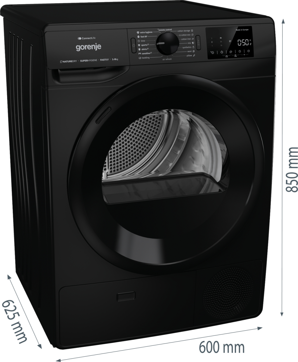 Gorenje Torktumlare DPNE82GNLWIFI/B RAL9005 – image 9