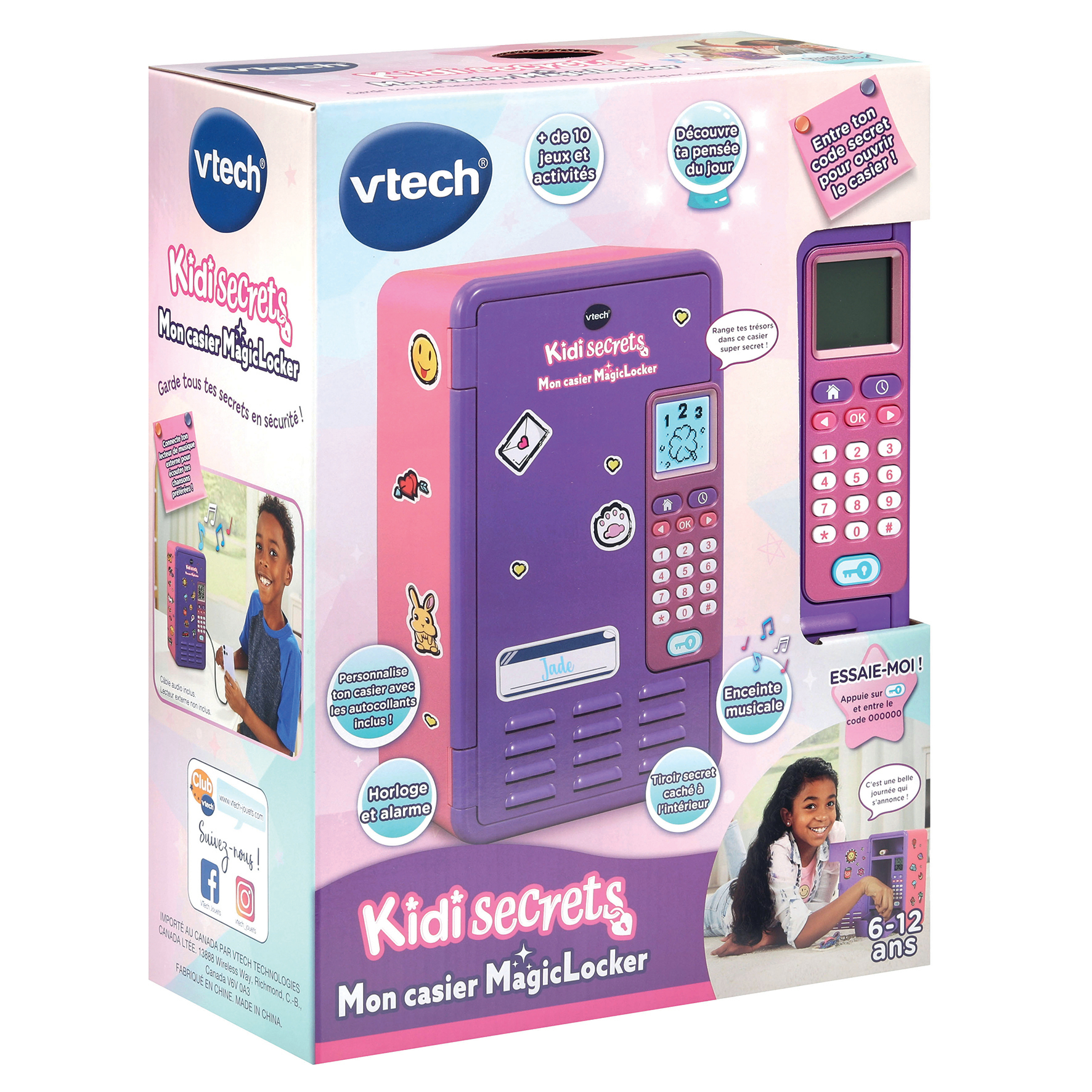 Resim VTech 80-554155 Pembe Plastik Kilitli Dolap Oyuncak