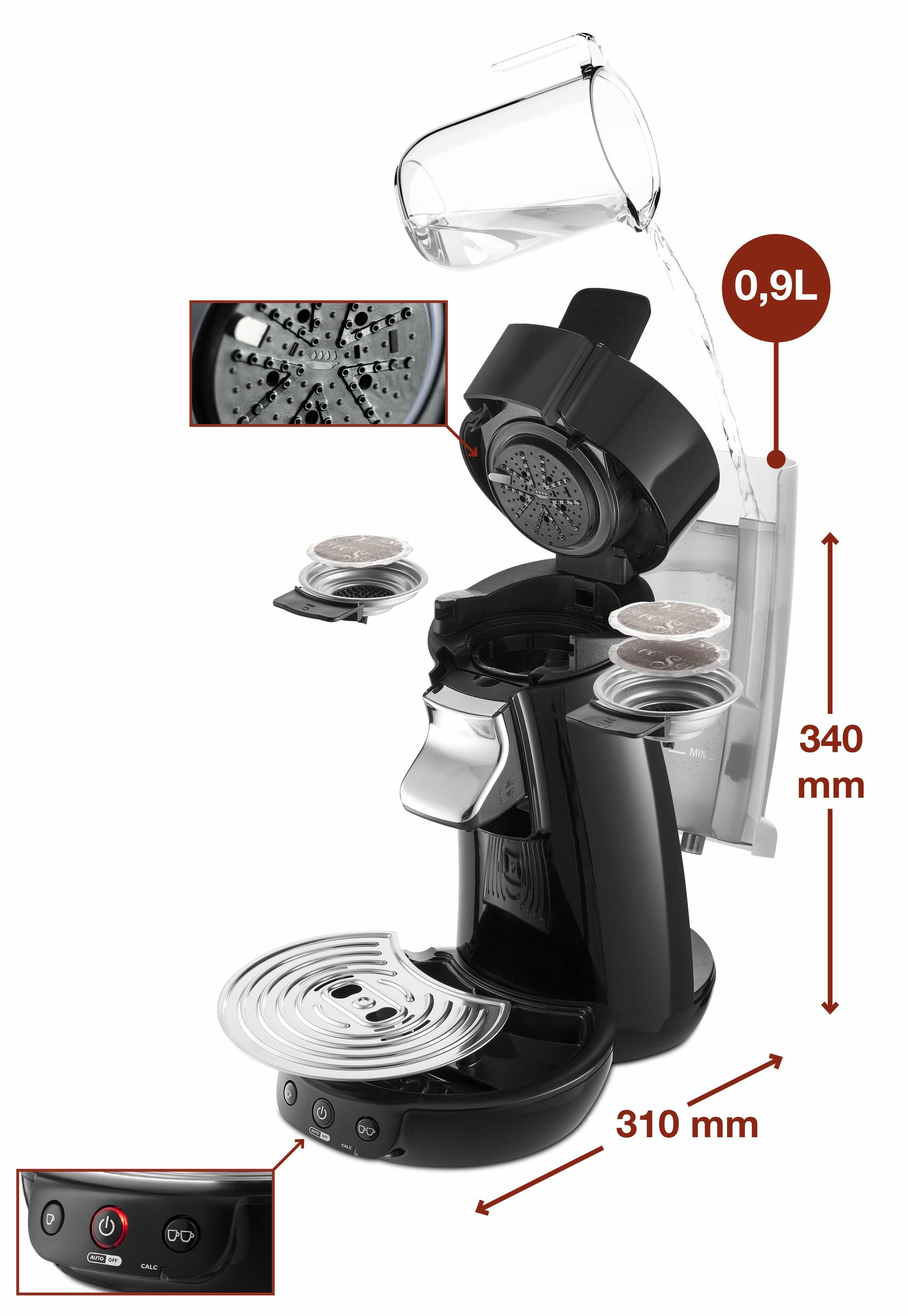 Senseo Viva Café HD7829/20 coffee maker Fully-auto Pod coffee machine – image 3