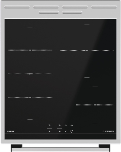 Gorenje EIT5355WPG cooker Freestanding cooker Electric Zone induction hob Black, White – image 2