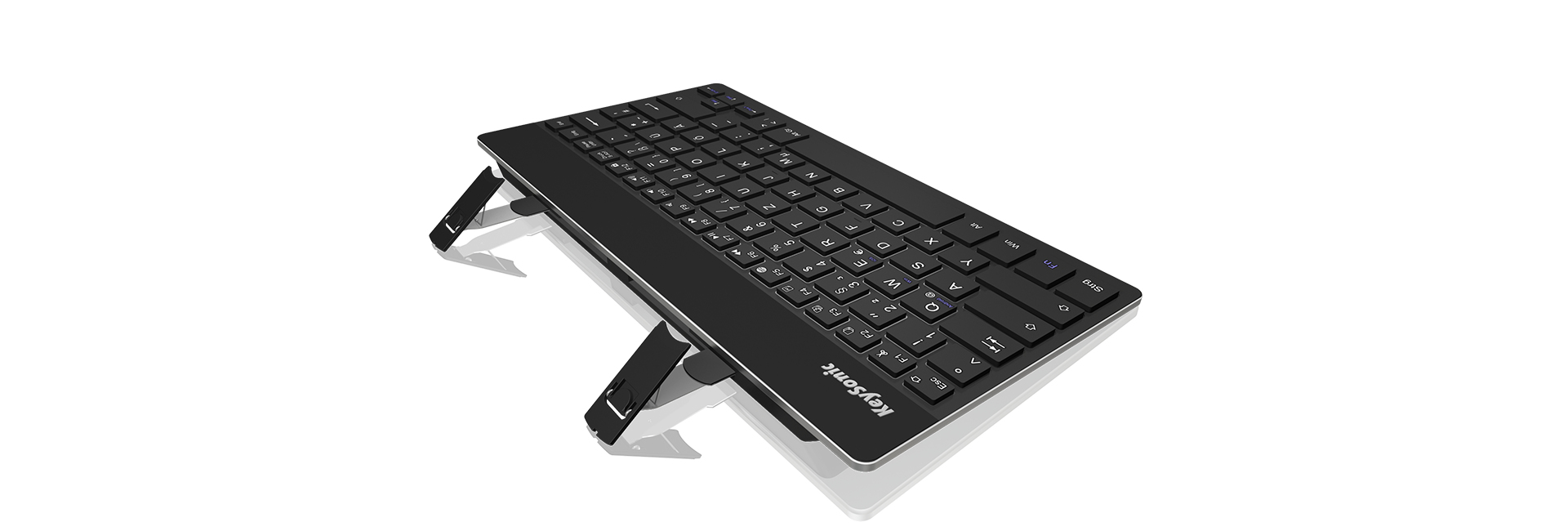 KeySonic KSK-3022BT QWERTZ German USB + Bluetooth Black – image 2