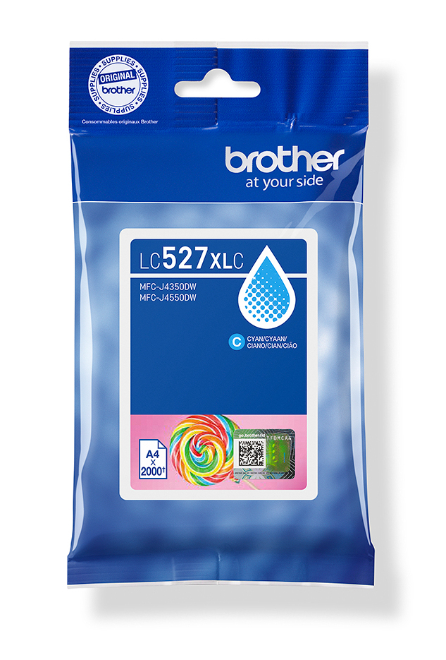 Brother LC527XLC cartuccia d'inchiostro 1 pz Originale Resa elevata (XL) Ciano