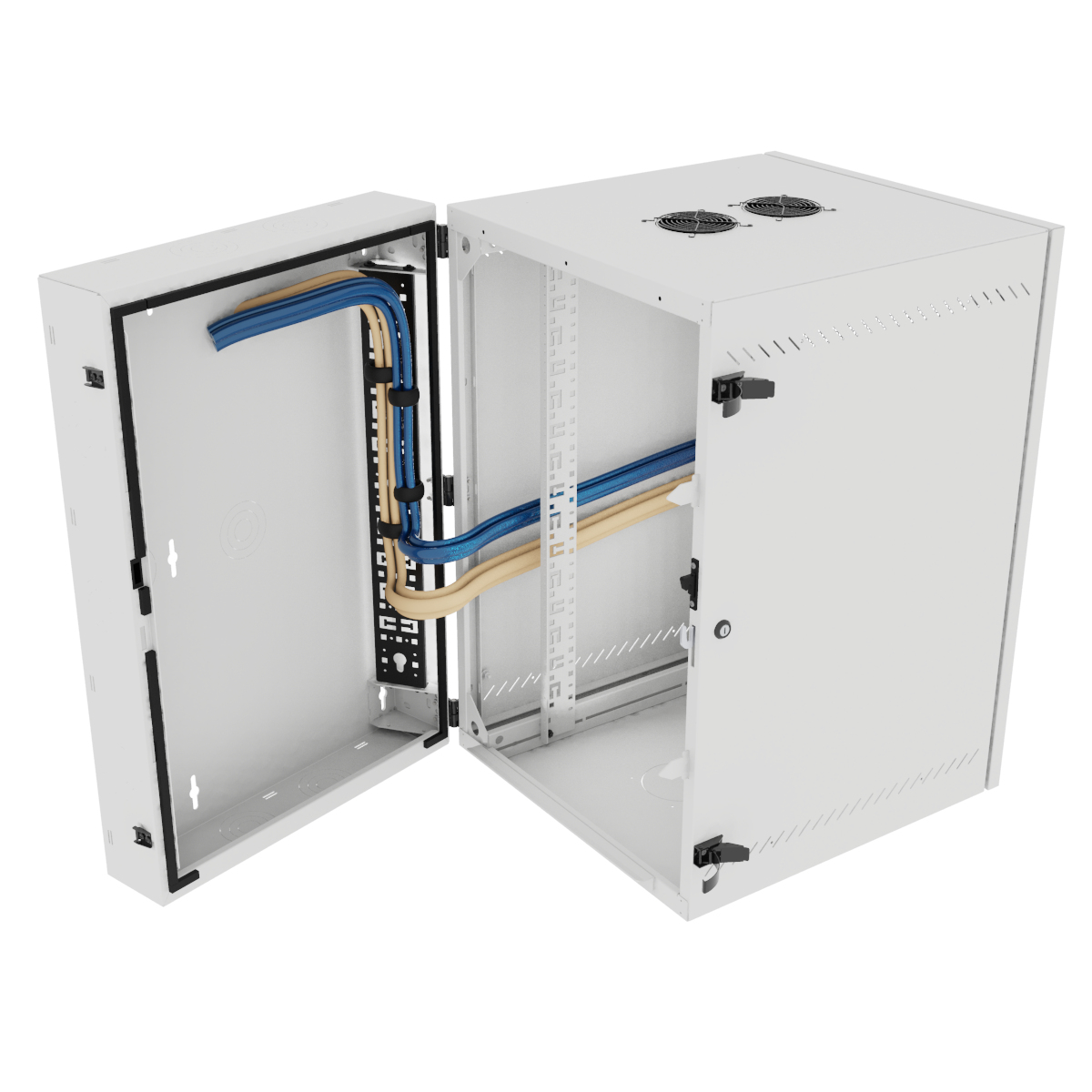 Vertiv VR Rack GL36WMCMM-W-SC-AF-CM rack cabinet 19U Wall mounted rack White – image 3