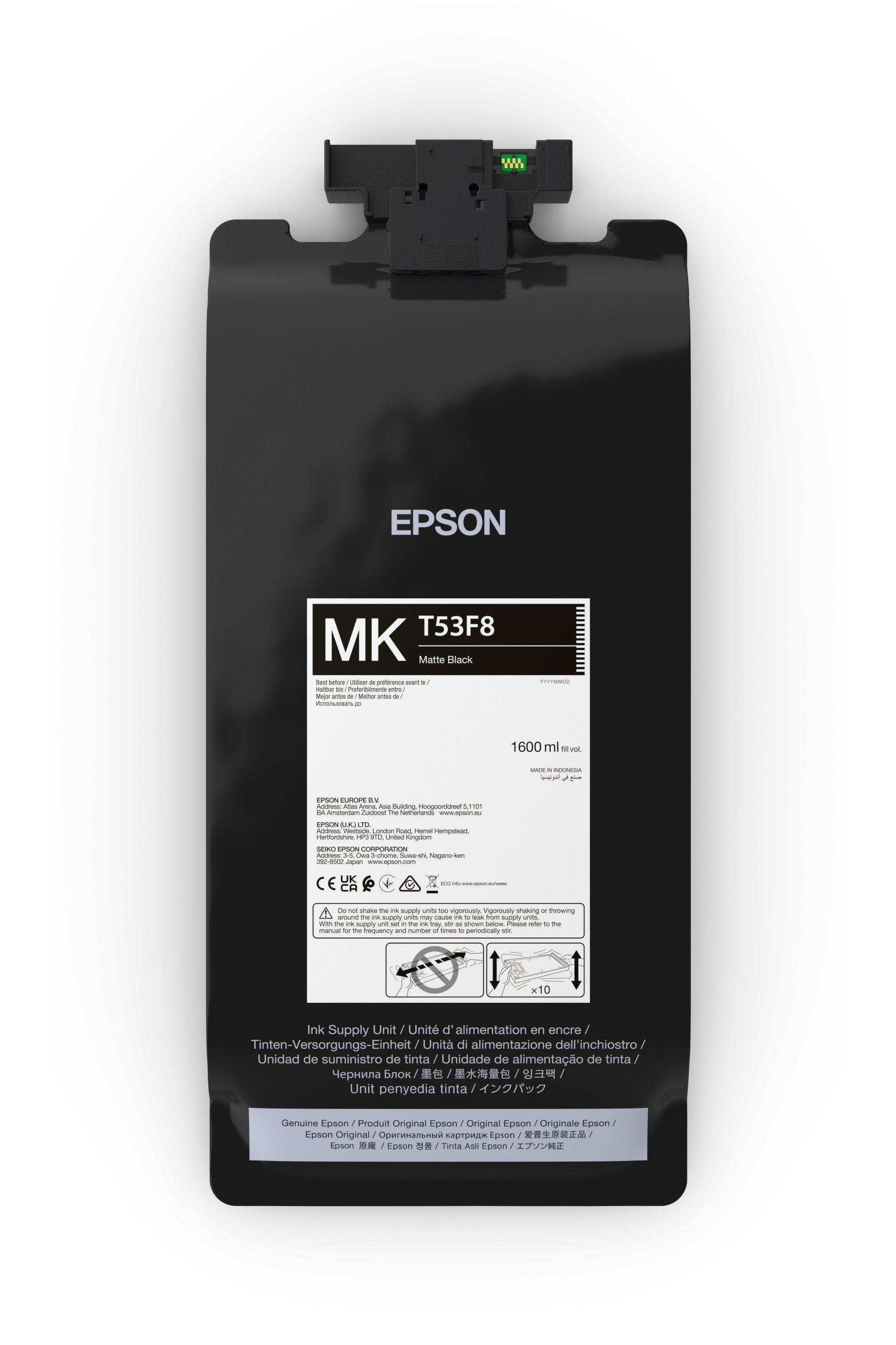 Epson T53F8 - 1.6 L - matte black - original - ink pouch - for SureColor SC-P8500DL STD