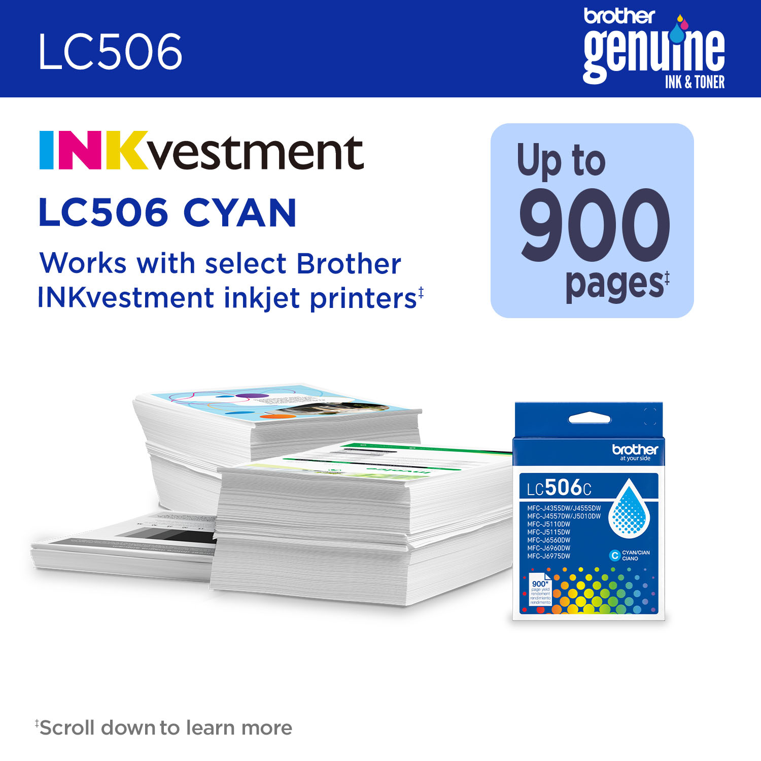 Brother LC506CS ink cartridge 1 pc(s) Original Standard Yield Cyan – image 2
